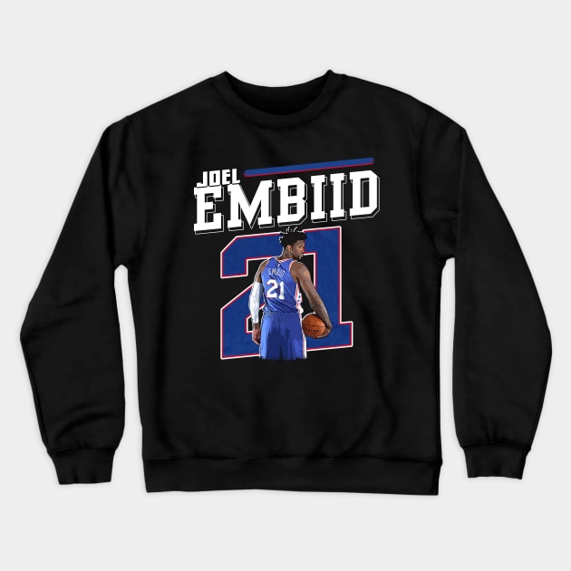 Joel Embiid Crewneck Sweatshirt by WYATB Art